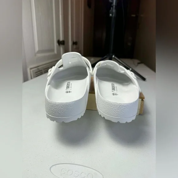 Birkenstock Boston Eva White Clogs Sz 46 Men Sz 13 Damaged - Picture 9 of 15